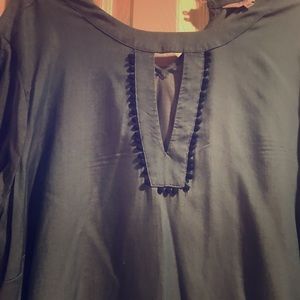 Chambray keyhole dress, worn once